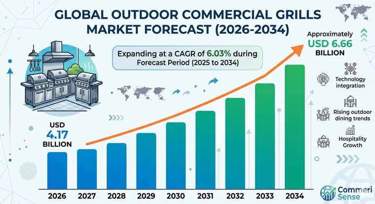 Outdoor Commercial Grills Market Size And Forecast